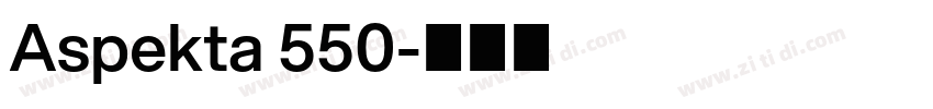 Aspekta 550字体转换